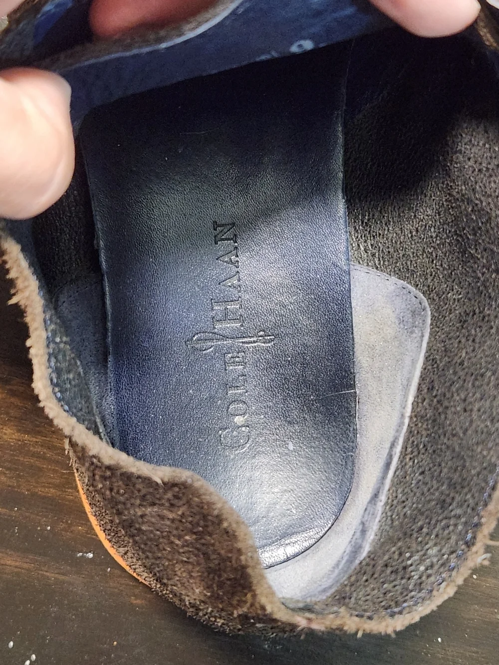 Cole Haan Lunargrand Chukka Boots Men’s 9 Brown Suede Orange Sole Luxury